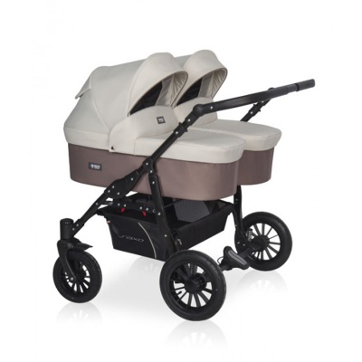 Коляска 2 в 1 для близнецов Riko Basic Saxo 1